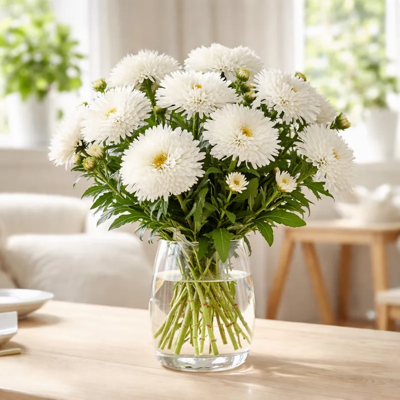 Aster – biały – zdjęcie 2