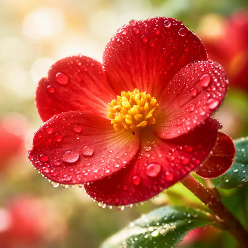Begonia – czerwona