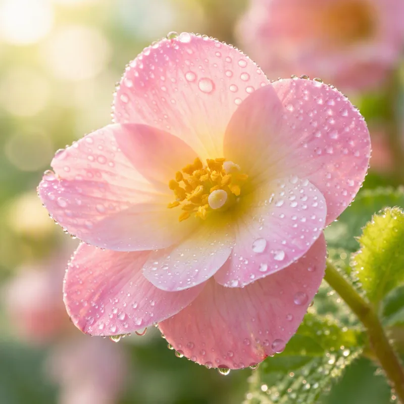 Begonia – różowa