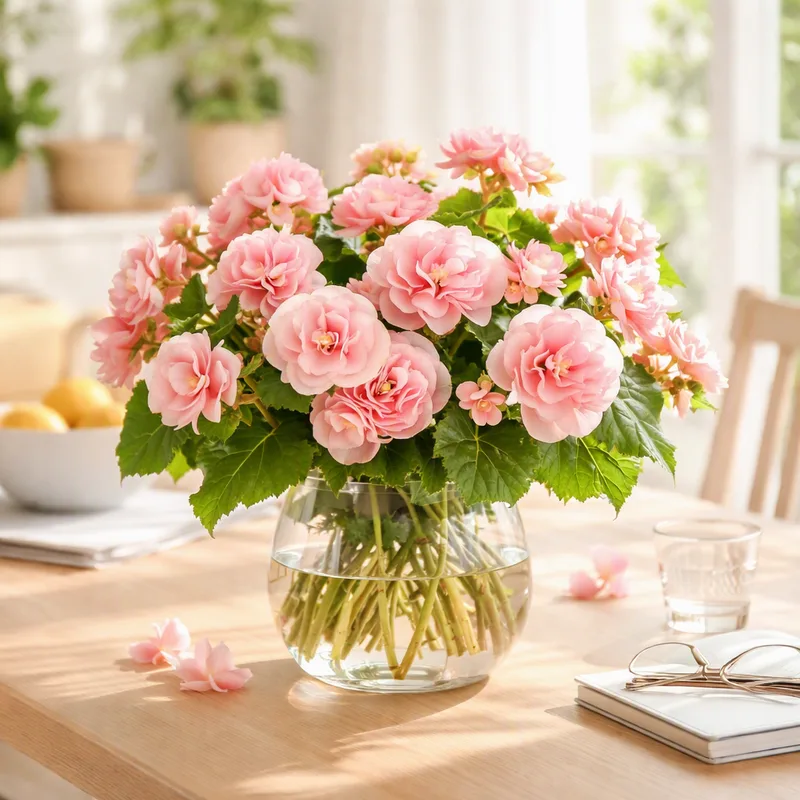 Begonia – różowa – zdjęcie 2