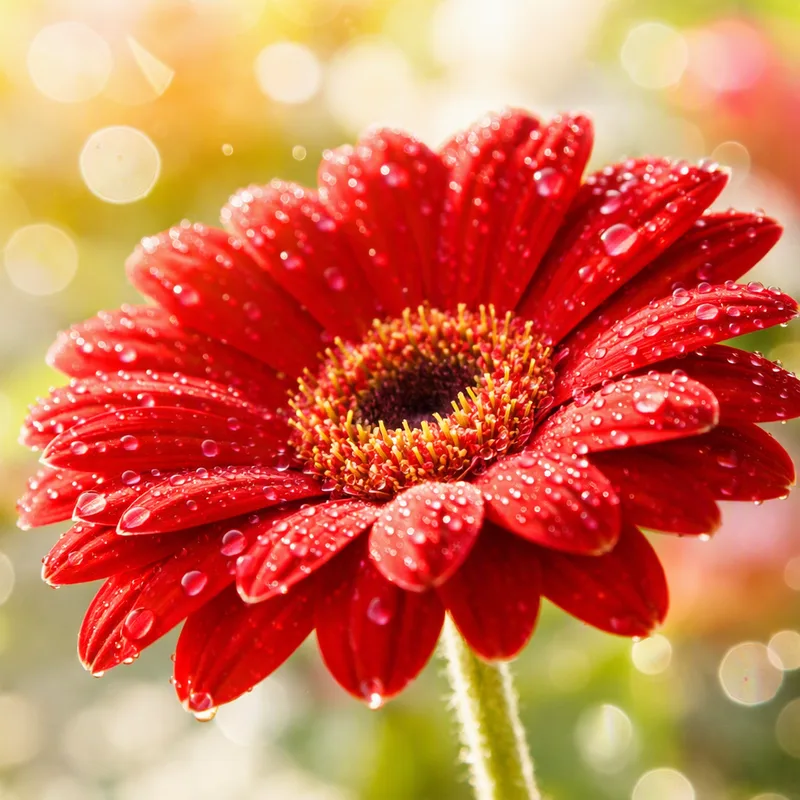 Gerbera – czerwona