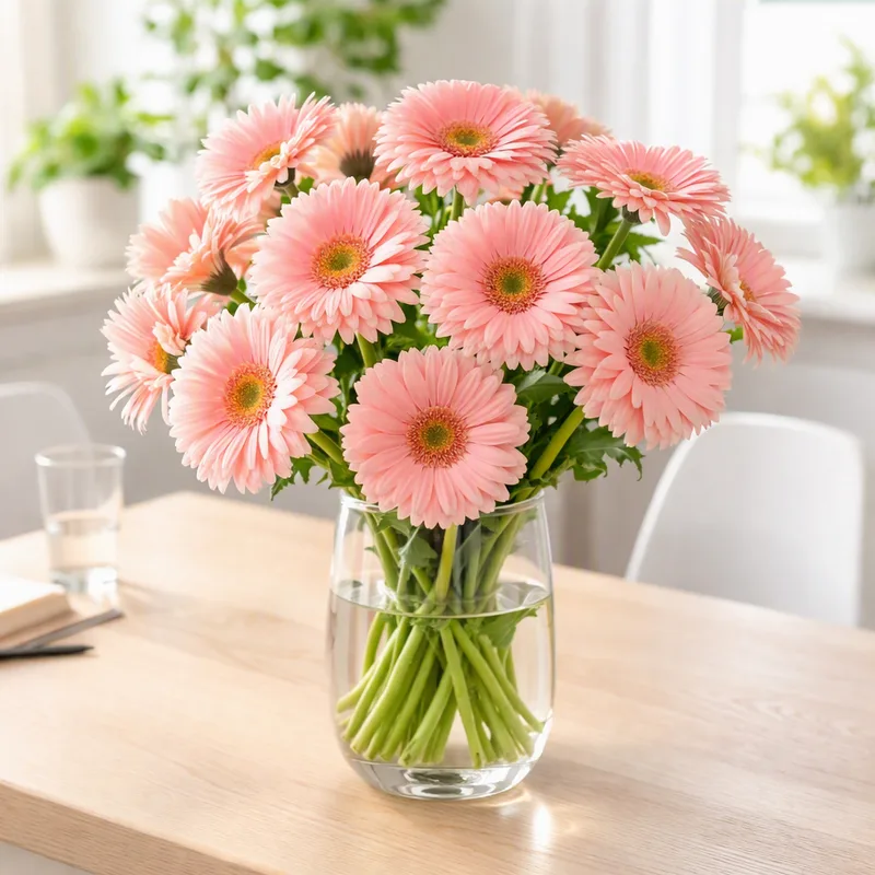 Gerbera – różowa – zdjęcie 2