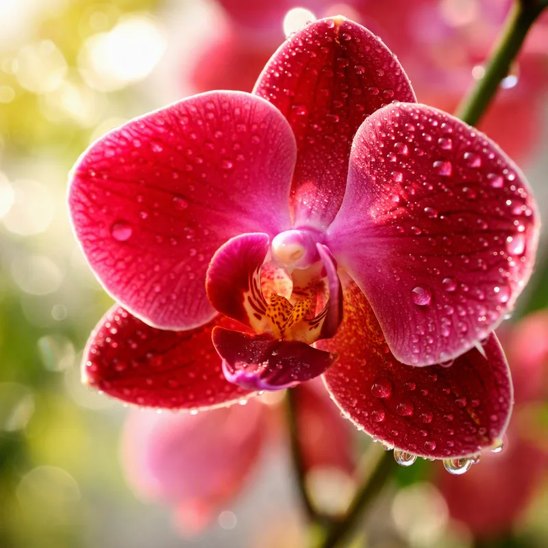 Orchidea – czerwona