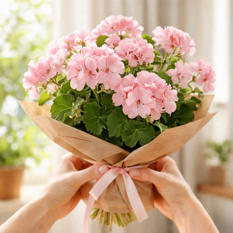 Pelargonia – różowa – zdjęcie 3