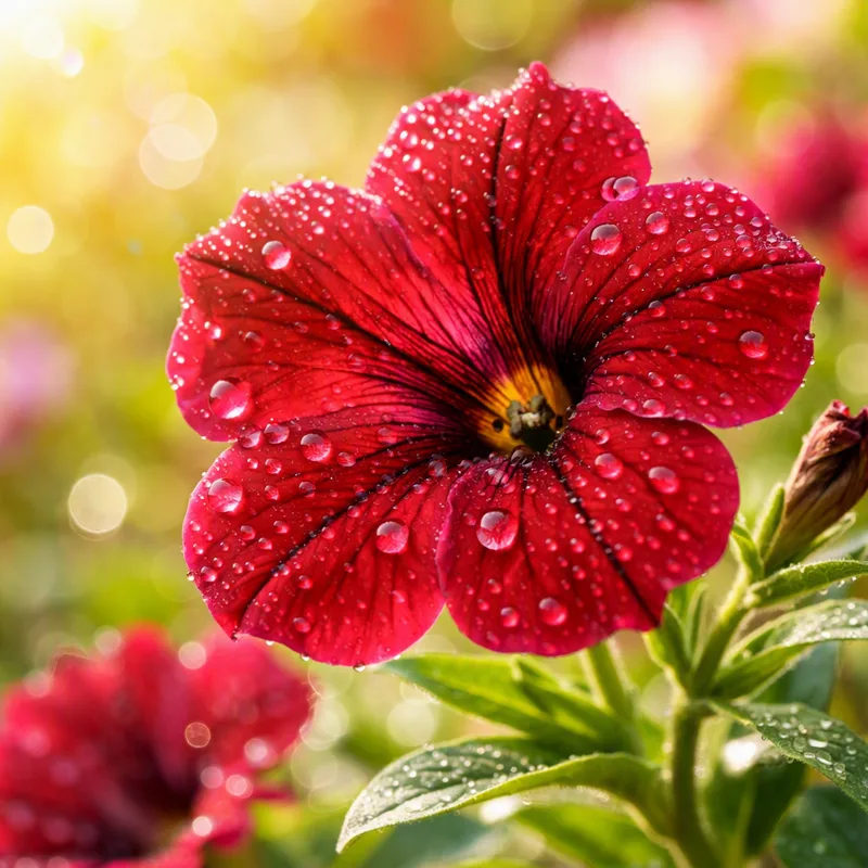 Petunia – czerwona