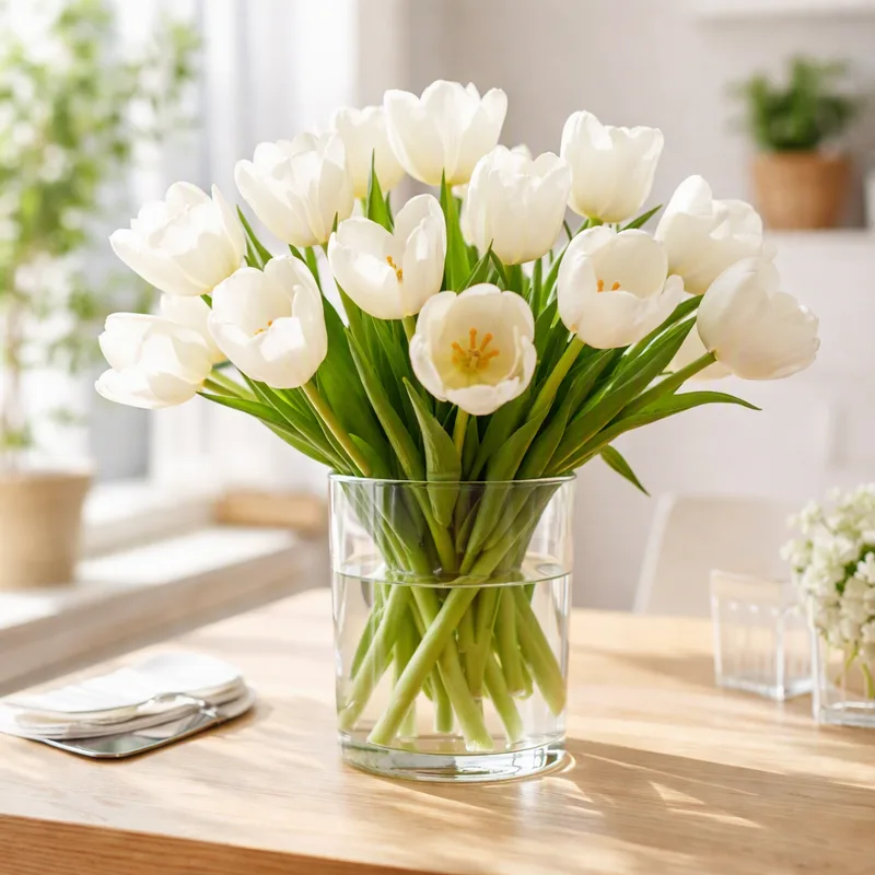 Tulipan – biały – zdjęcie 2