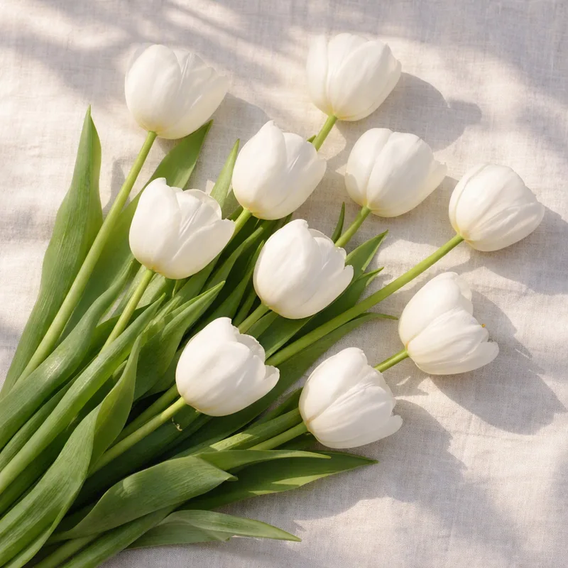 Tulipan – biały – zdjęcie 4